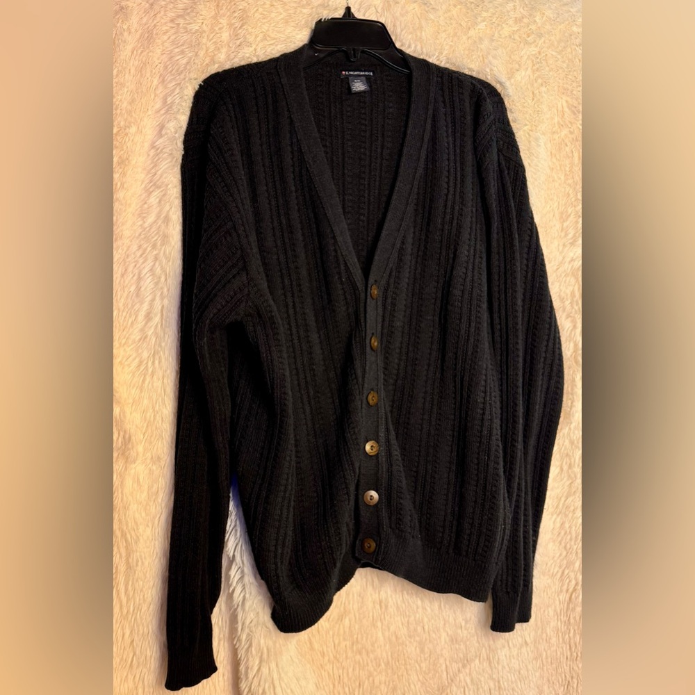 Knightsbridge Vintage Button-Up Cardigan – Size XL